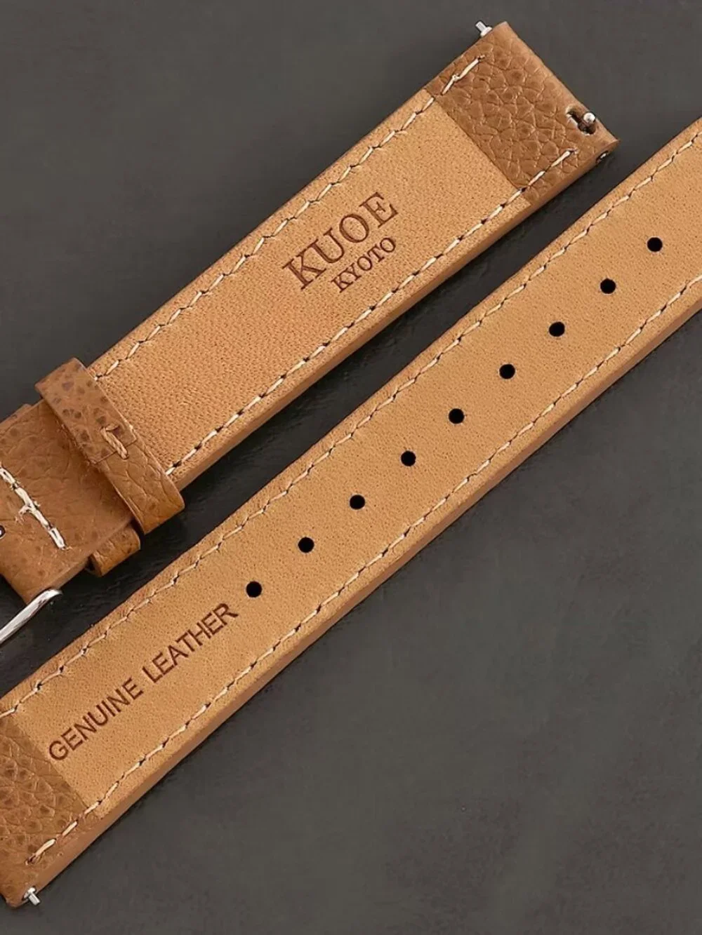 Kuoe Kyoto Watch Strap - Lychee Leather - 18mm